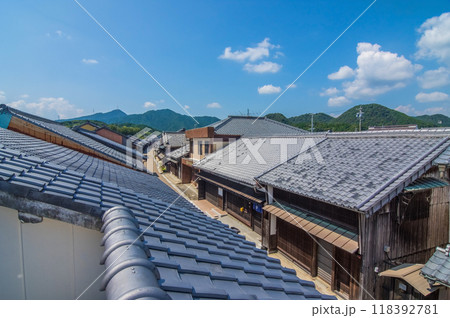 《関宿・中町の町並み》眺関亭展望台からの眺め 118392781