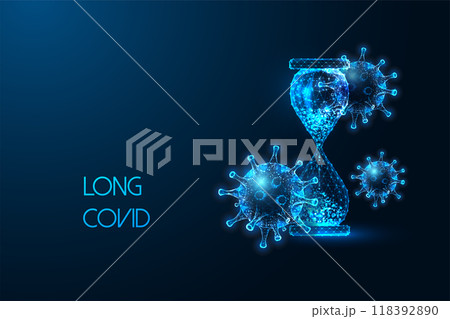 Long covid virus ongoing impact, chronic illness, healthcare challenges, recovery struggles concept. 118392890