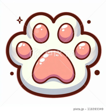 肉球 イラスト  118393349