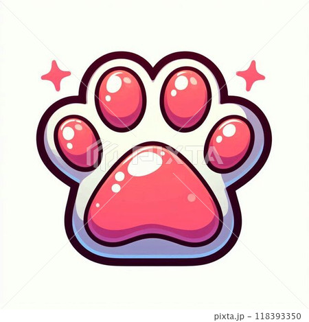 肉球 イラスト  118393350