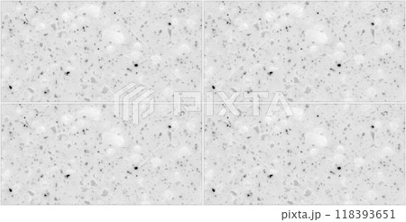 Quartz gray rectangle seamless ceramic mosaic tile and pattern useful as background or texture 118393651