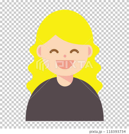 Smile woman icon 118393734