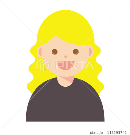 笑顔の女性のイラスト 笑顔の女性のイラスト 118393741