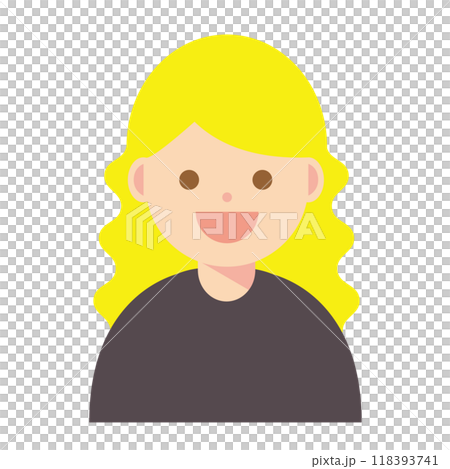 笑顔の女性のイラスト 笑顔の女性のイラスト 118393741
