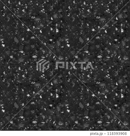 Quartz black white square seamless ceramic mosaic tile and pattern useful as background or texture Quartz black white square seamless ceramic mosaic tile and pattern useful as background or texture 118393908