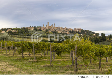 San Gimignano, UNESCO site, Tuscany, Italy 118393923