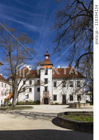 Trebon castle and town, Southern Bohemia, Czech Republic Trebon castle and town, Southern Bohemia, Czech Republic 118394134