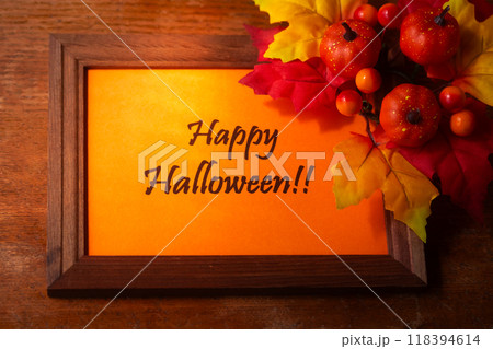 ハロウィン・Happy Halloween!!のタイトルフレーム 118394614