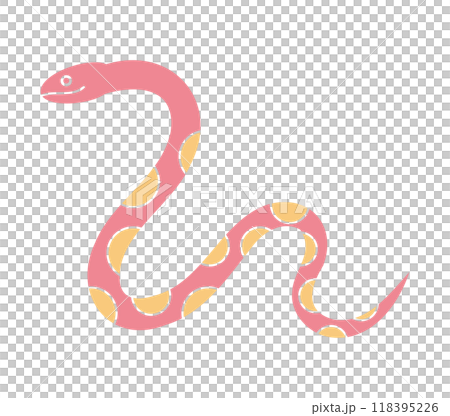 Cute snake illustration in profile Cute snake illustration in profile 118395226