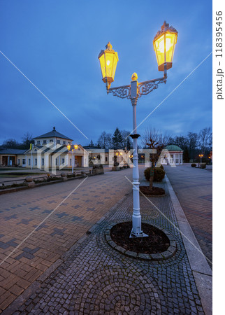 Frantiskovy lazne spa town during evening, UNESCO World Heritage Site, Western Bohemia, Czech Republic Frantiskovy lazne spa town during evening, UNESCO World Heritage Site, Western Bohemia, Czech Republic 118395456