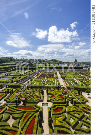 Chateau de Villandry, UNESCO World Heritage Site, Villandry, Indre-et-Loire, Pays de la Loire, France 118395493
