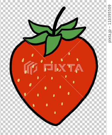 Simple and cute strawberry illustration 118395509