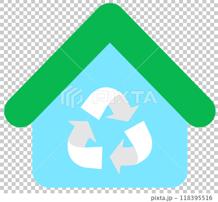 Cute ecology lifestyle and nature protection eco friendly house Cute ecology lifestyle and nature protection eco friendly house 118395516