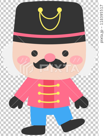 Hand drawn flat christmas nutcrackers Hand drawn flat christmas nutcrackers 118395517