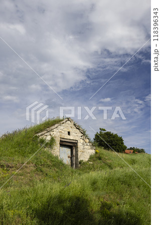 Wine cellar (Tufove pivnice), Velka Trna, Kosice country, Zemplin region, Slovakia 118396343