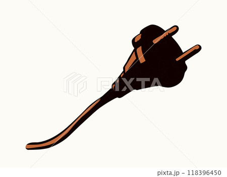Vector drawing. Plug for electrical outlet 118396450