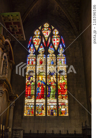 interior of the cathedral of Sainte-Marie in Auch, Gers department, Occitanie, France interior of the cathedral of Sainte-Marie in Auch, Gers department, Occitanie, France 118396586