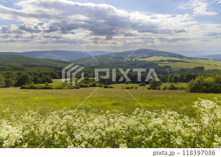 Landscape Kubikuv vrch near Javornik and Nova Lhota, White Carpathians, Czech Republic Landscape Kubikuv vrch near Javornik and Nova Lhota, White Carpathians, Czech Republic 118397086