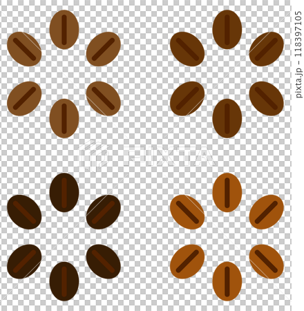 烘焙咖啡豆以製作美味咖啡的插圖 118397105