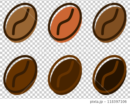 烘焙咖啡豆以製作美味咖啡的插圖 118397106