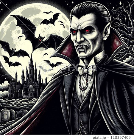 ドラキュラ イラスト 118397409
