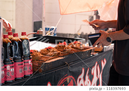 日本の風物詩、石岡のおまつり 118397693