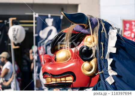 日本の風物詩、石岡のおまつり 118397694