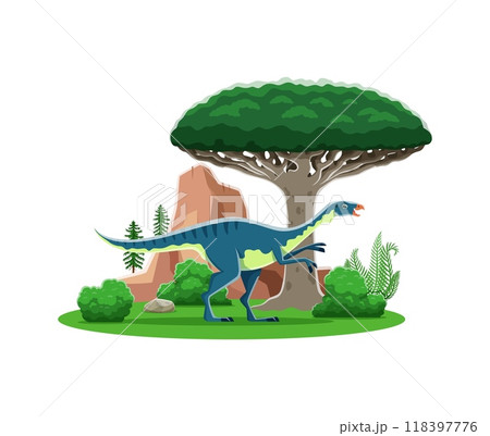 Cartoon prehistoric dinosaur character, Dryosaurus in Jurassic park or jungle forest, vector toy. Prehistoric dinosaur character of Dryosaurus dino for game play or prehistory lizards and reptiles Cartoon prehistoric dinosaur character, Dryosaurus in Jurassic park or jungle forest, vector toy. Prehistoric dinosaur character of Dryosaurus dino for game play or prehistory lizards and reptiles 118397776