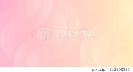 Minimalistic Abstract fluid background in pastel neutral pink and yellow colors. Soft gradations, circle effect style. Modern geometric background. Vector illustration Eps 10 118398582