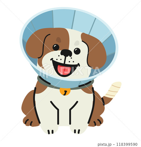 Funny puppy dog cartoon vector Funny puppy dog cartoon vector 118399590