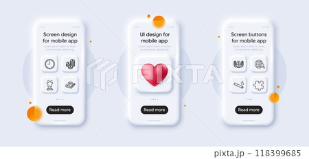 Smoking, Winner and International copyright line icons pack. 3d phone mockups with heart. Glass smartphone screen. Puzzle, Laureate award, Time web icon. Keywords, Coins pictogram. Vector Smoking, Winner and International copyright line icons pack. 3d phone mockups with heart. Glass smartphone screen. Puzzle, Laureate award, Time web icon. Keywords, Coins pictogram. Vector 118399685