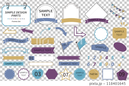 Easy-to-use, simple and stylish frame set 118401645