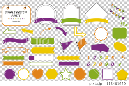 Easy-to-use simple and fashionable frame set Halloween color 118401650