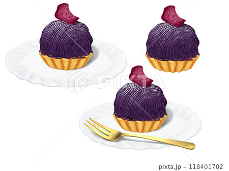 紅イモのモンブランタルト　秋 118401702