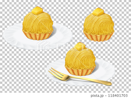 Sweet potato Mont Blanc tart, Autumn Sweet potato Mont Blanc tart, Autumn 118401703