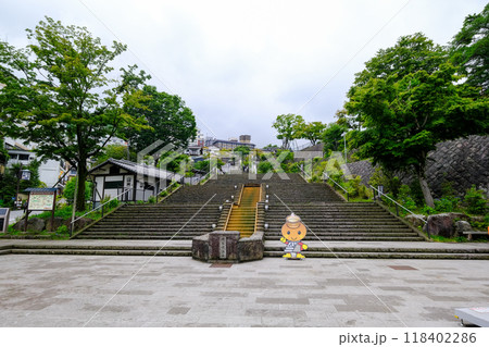 群馬県 伊香保温泉 石段アルウィン公園 石段とカスケード 群馬県 伊香保温泉 石段アルウィン公園 石段とカスケード 118402286