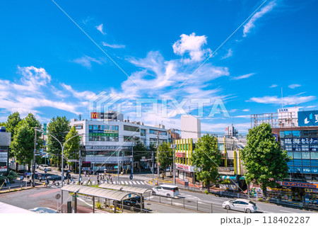 日本の横浜都市景観 9月・猛烈な暑さ続く…あざみ野駅前などを望む 日本の横浜都市景観 9月・猛烈な暑さ続く…あざみ野駅前などを望む 118402287