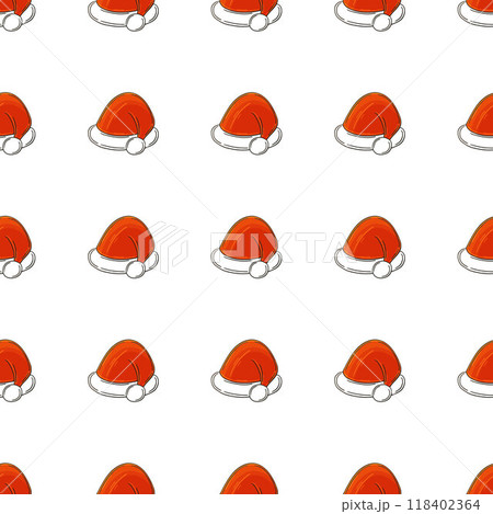 Christmas background. Seamless pattern in hand draw style Christmas background. Seamless pattern in hand draw style 118402364