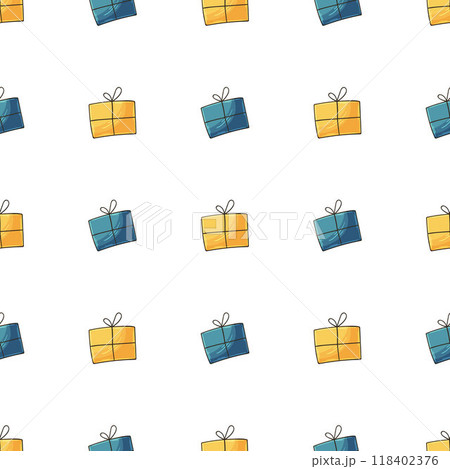 Christmas background. Seamless pattern in hand draw style 118402376