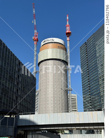 解体工事中の大阪マルビル（大阪市北区。2023年11月） 118402766