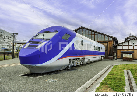 JR伊予西条駅 四国鉄道文化館 フリーゲージトレイン第2次試験車 愛媛県西条市 JR伊予西条駅 四国鉄道文化館 フリーゲージトレイン第2次試験車 愛媛県西条市 118402798