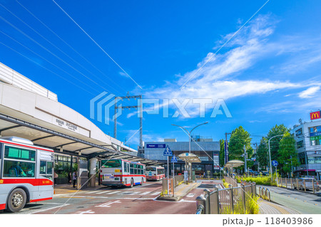 日本の横浜都市景観 9月・猛烈な暑さ続く…あざみ野駅前などを望む 日本の横浜都市景観 9月・猛烈な暑さ続く…あざみ野駅前などを望む 118403986