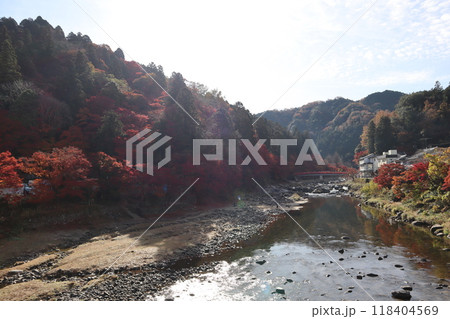 豊田市香嵐渓 香嵐渓紅葉狩り 紅葉 香嵐渓 もみじ 豊田市香嵐渓 香嵐渓紅葉狩り 紅葉 香嵐渓 もみじ 118404569