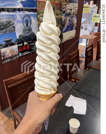 道の駅で食べたソフトクリーム 道の駅で食べたソフトクリーム 118404618