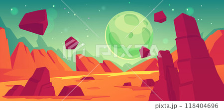 Extraterrestrial landscape of Mars. Planet. 118404696