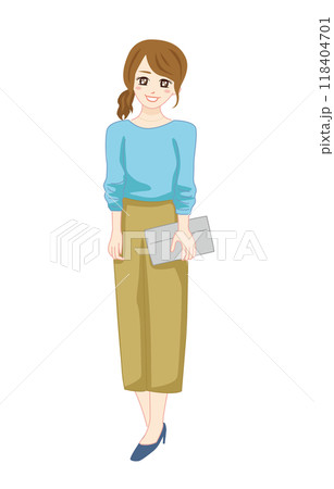 小さいバッグを持っている女性 小さいバッグを持っている女性 118404701