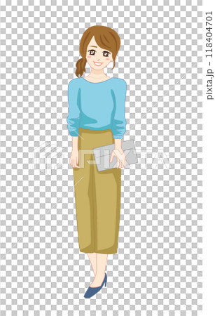 小さいバッグを持っている女性 小さいバッグを持っている女性 118404701