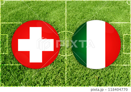Switzerland vs Italy football match Switzerland vs Italy football match 118404770