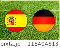 Spain vs Germany football match 118404813