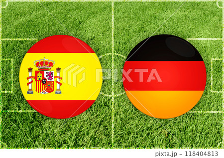 Spain vs Germany football match 118404813
